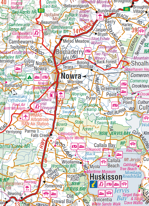 South East New South Wales Map (5th Edition)