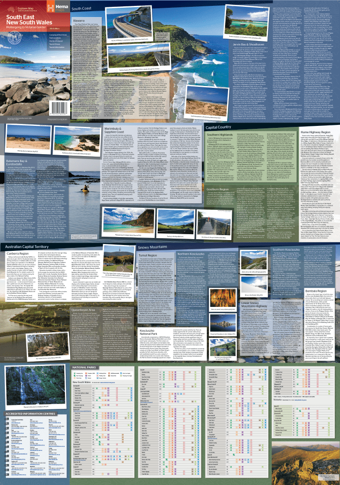 South East New South Wales Map (5th Edition)