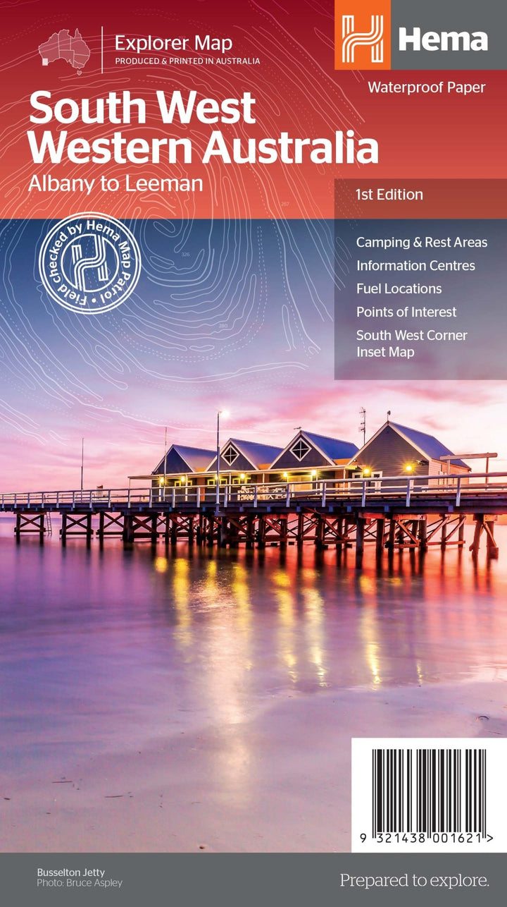 South West Western Australia Map (1st Edition)