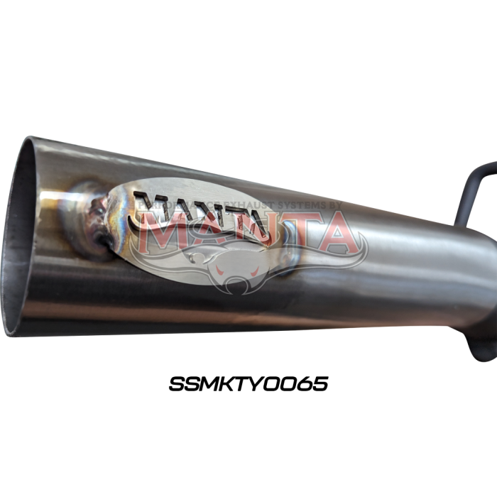 Manta - Toyota Hilux 150 4.0L V6 2.5in Cat Back Exhaust System, centre muffler, rear hotdog - (SSMKTY0065)