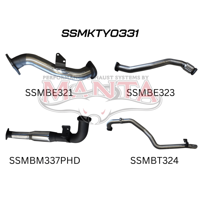 Manta - HZJ105 CT26 Turbo 3in Turbo Back with Hotdog - (SSMKTY0331)
