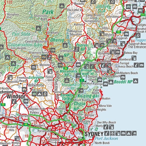 Sydney To Brisbane Map (9th Edition)
