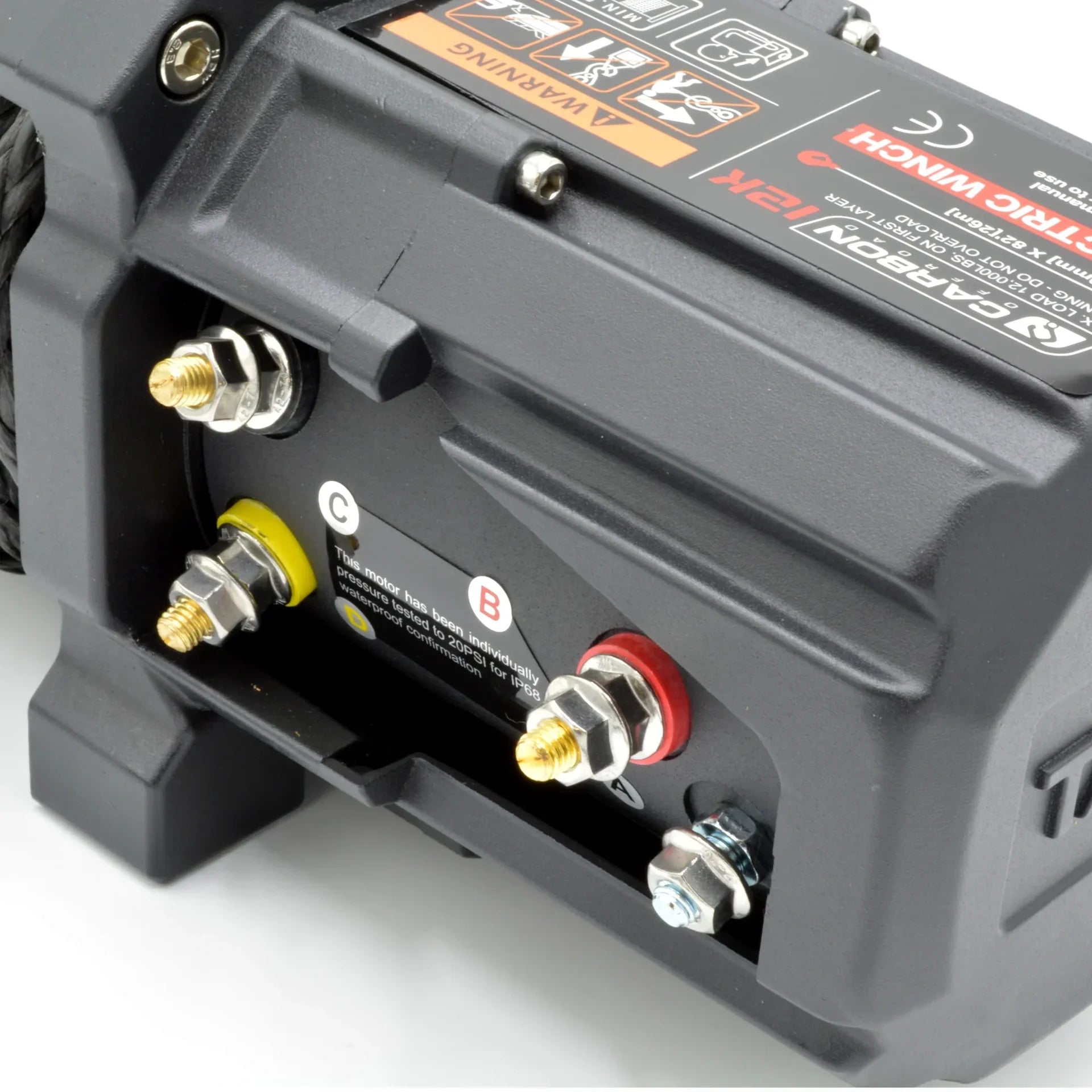 Carbon TANK - 15000lb Winch 12V - CW - TK15BLK 4