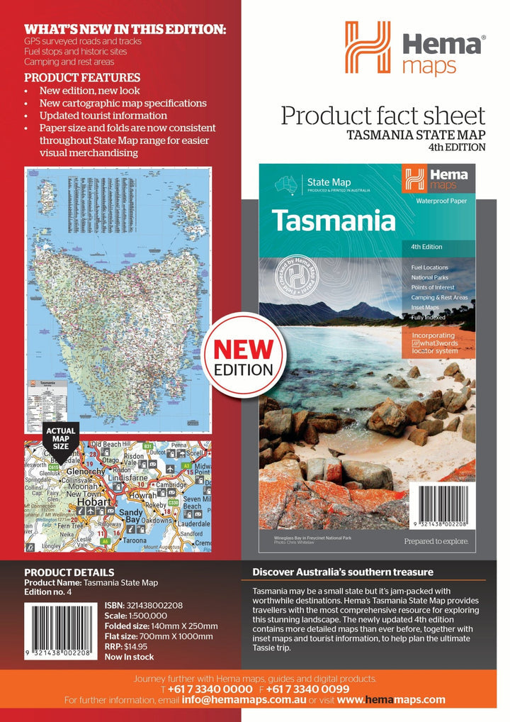 Tasmania State Map (4th Edition)