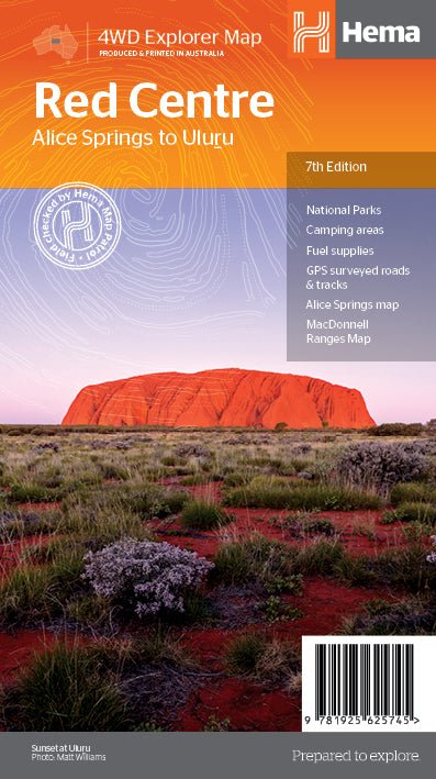 The Red Centre Map (7th Edition)