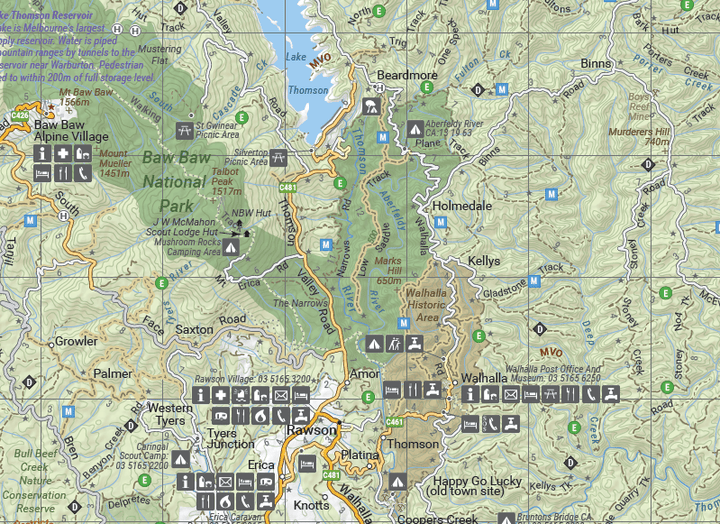 The Victorian High Country Map (9th Edition)