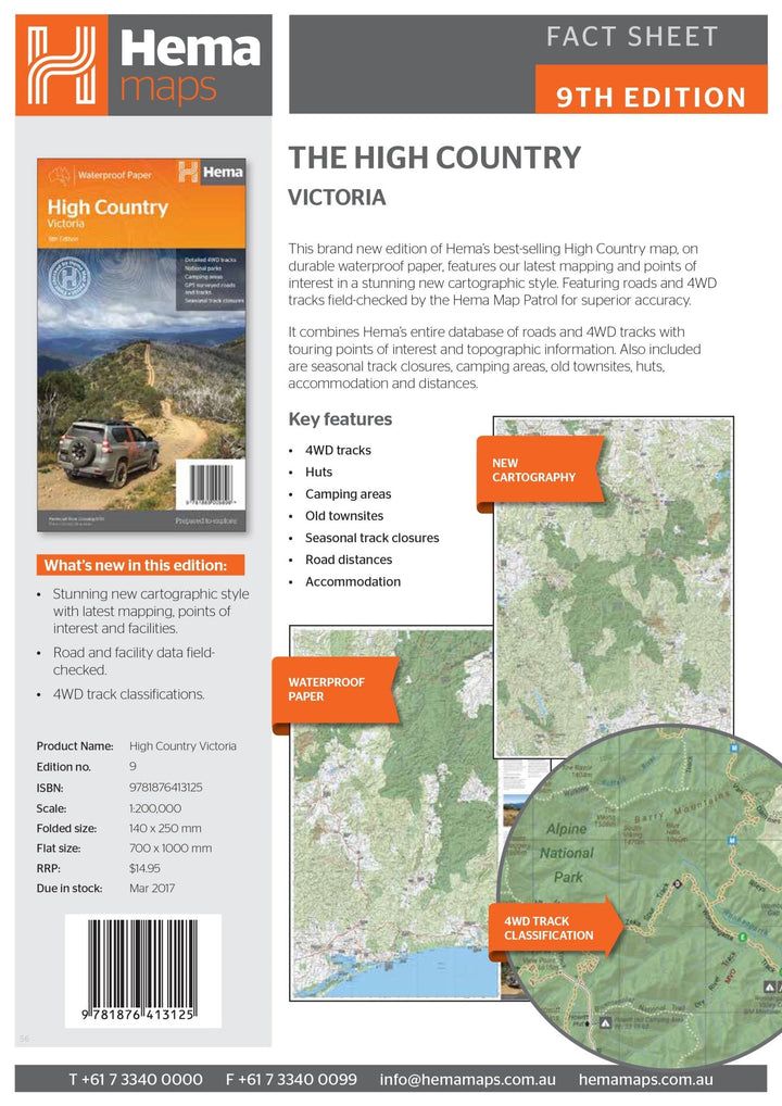 The Victorian High Country Map (9th Edition)