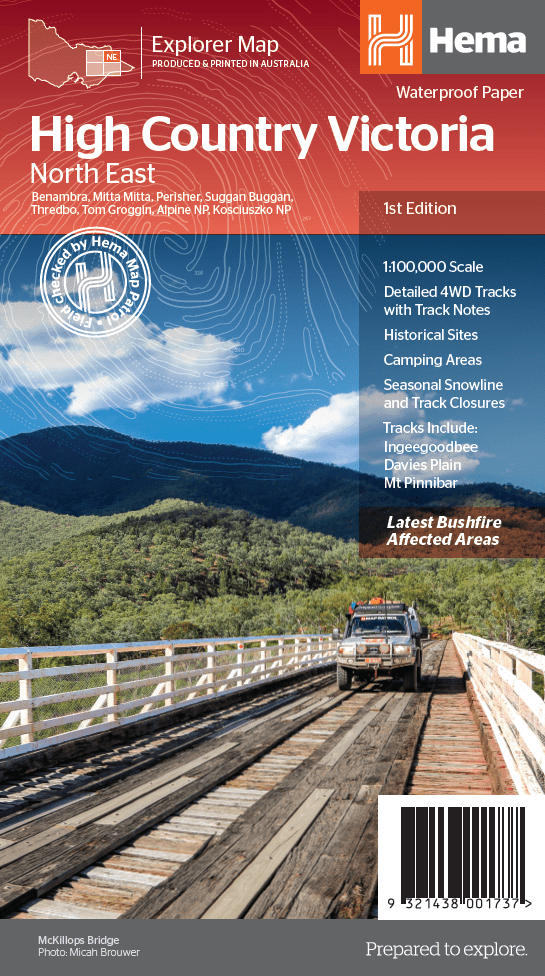 The Victorian High Country - North Eastern Map (1st Edition)