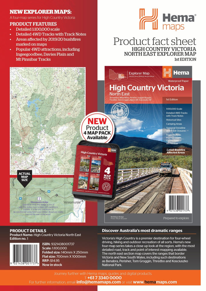 The Victorian High Country - North Eastern Map (1st Edition)