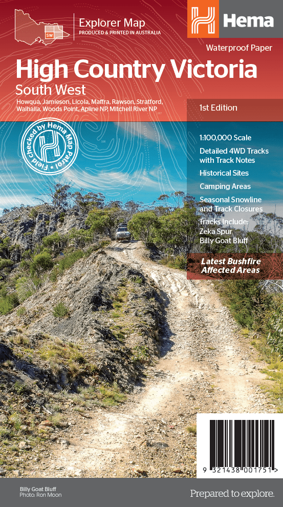 The Victorian High Country - South Western Map (1st Edition)
