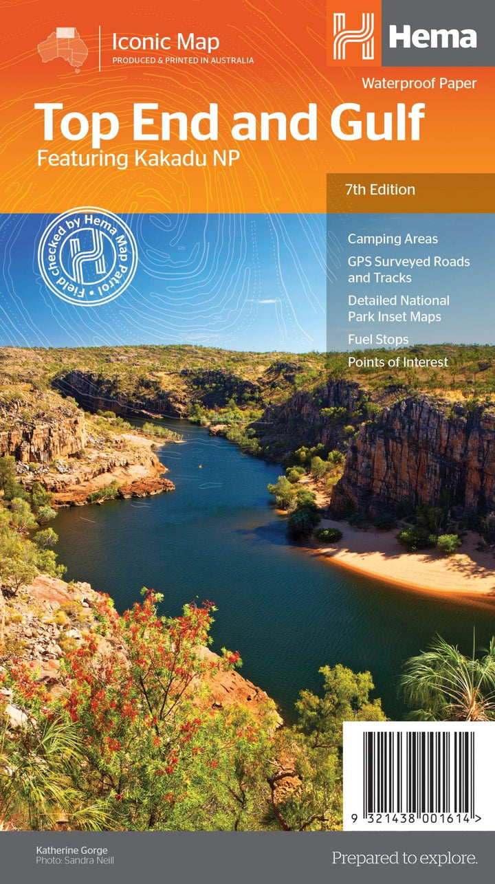 Top End and Gulf Map - featuring Kakadu NP (7th Edition)