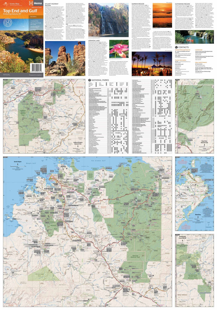 Top End and Gulf Map - featuring Kakadu NP (7th Edition)