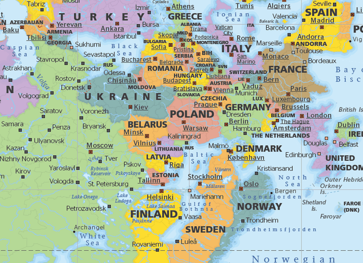 Upside Down World in Envelope Folded Map (2nd Edition)