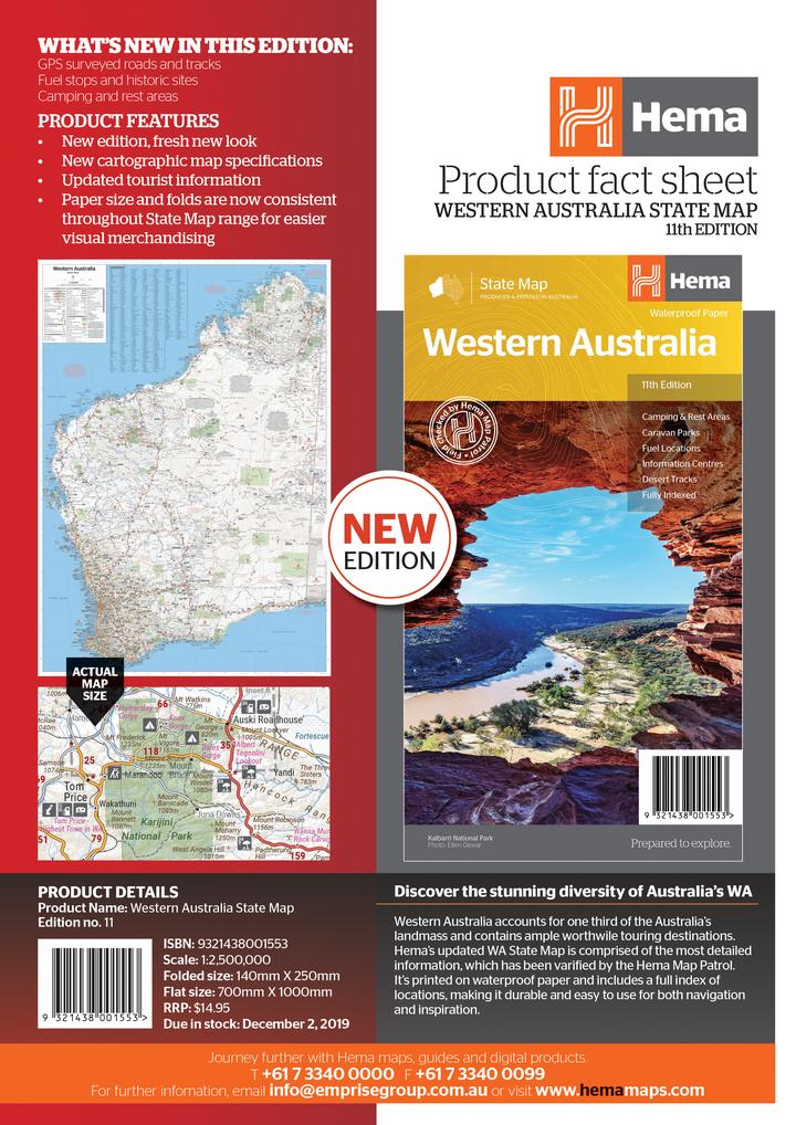 Western Australia State Map (11th Edition)