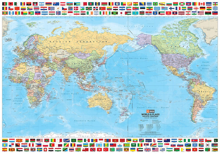 World & Flags Map (9th Edition)