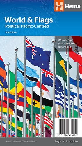 World & Flags Map (9th Edition)
