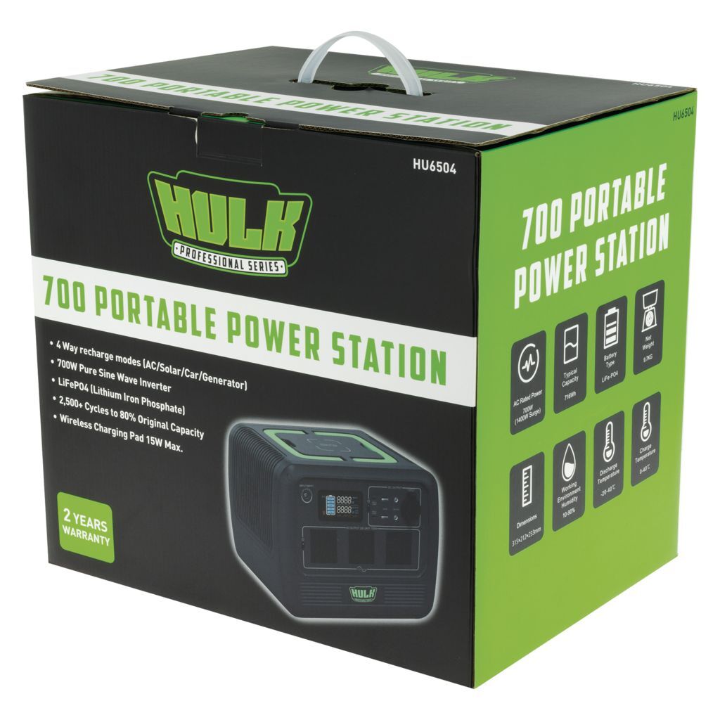 Hulk 4x4 Portable Power Station (With 700W Pure Sine Inverter)