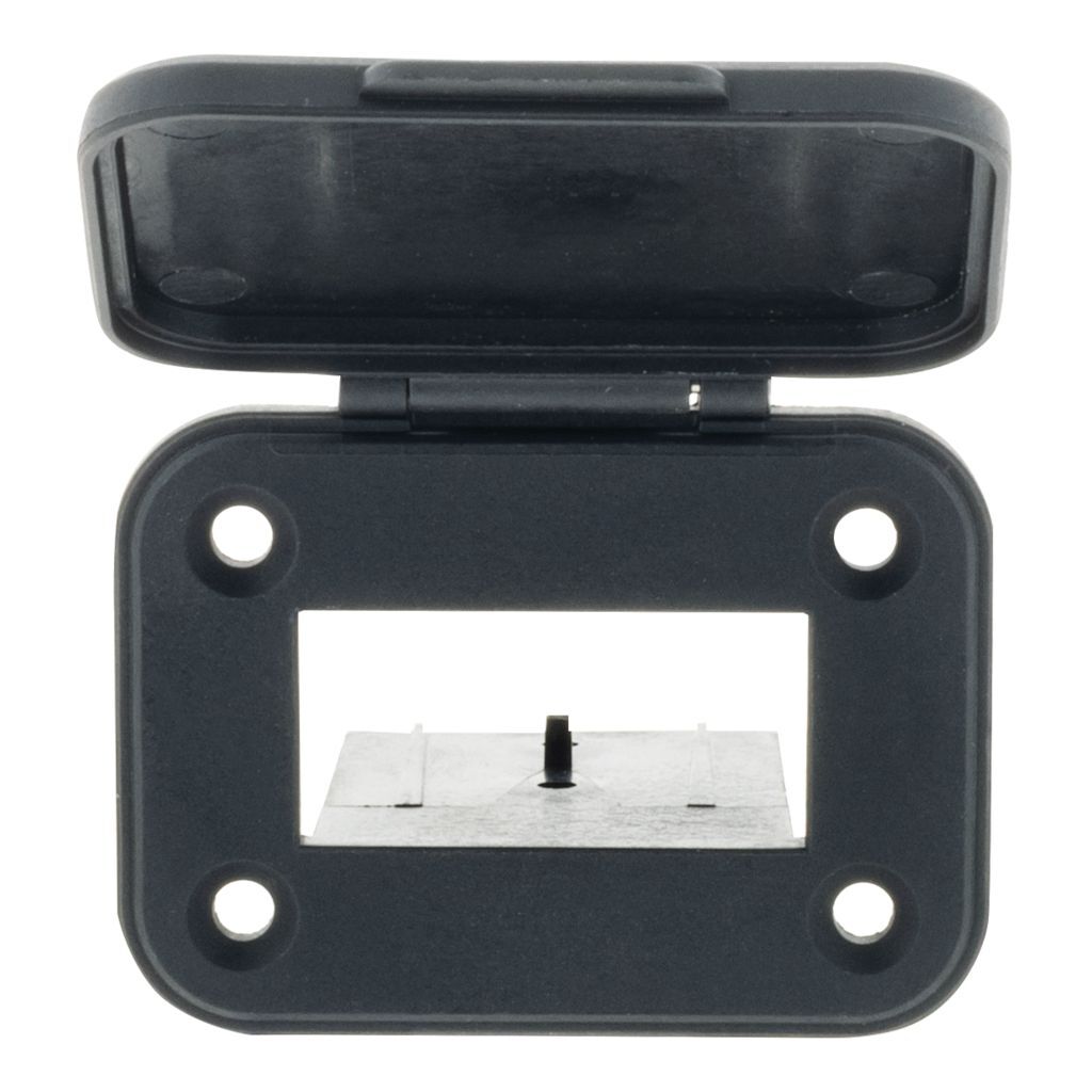 Pkt 1 Black Plastic Cover T/S 50Amp Connector W/ Flip Lid,