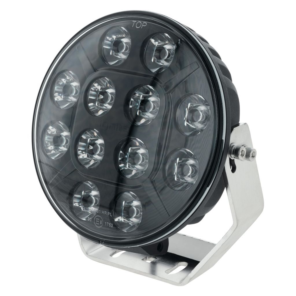 7" Led Driving Lamp Spot Beam 8 Deg 9-36V 60 Watt Black Face 12 Leds 5,400 Lumens
