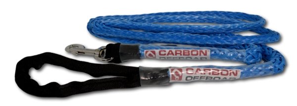 Carbon Offroad Beastline Winch Rope Dog Lead Kit 2m x 8mm Stainless Hardware