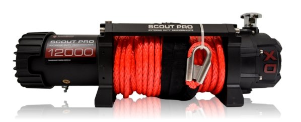 Carbon Scout Pro 12.0 Extreme Duty 12000lb Fast Electric Winch - Carbon Offroad