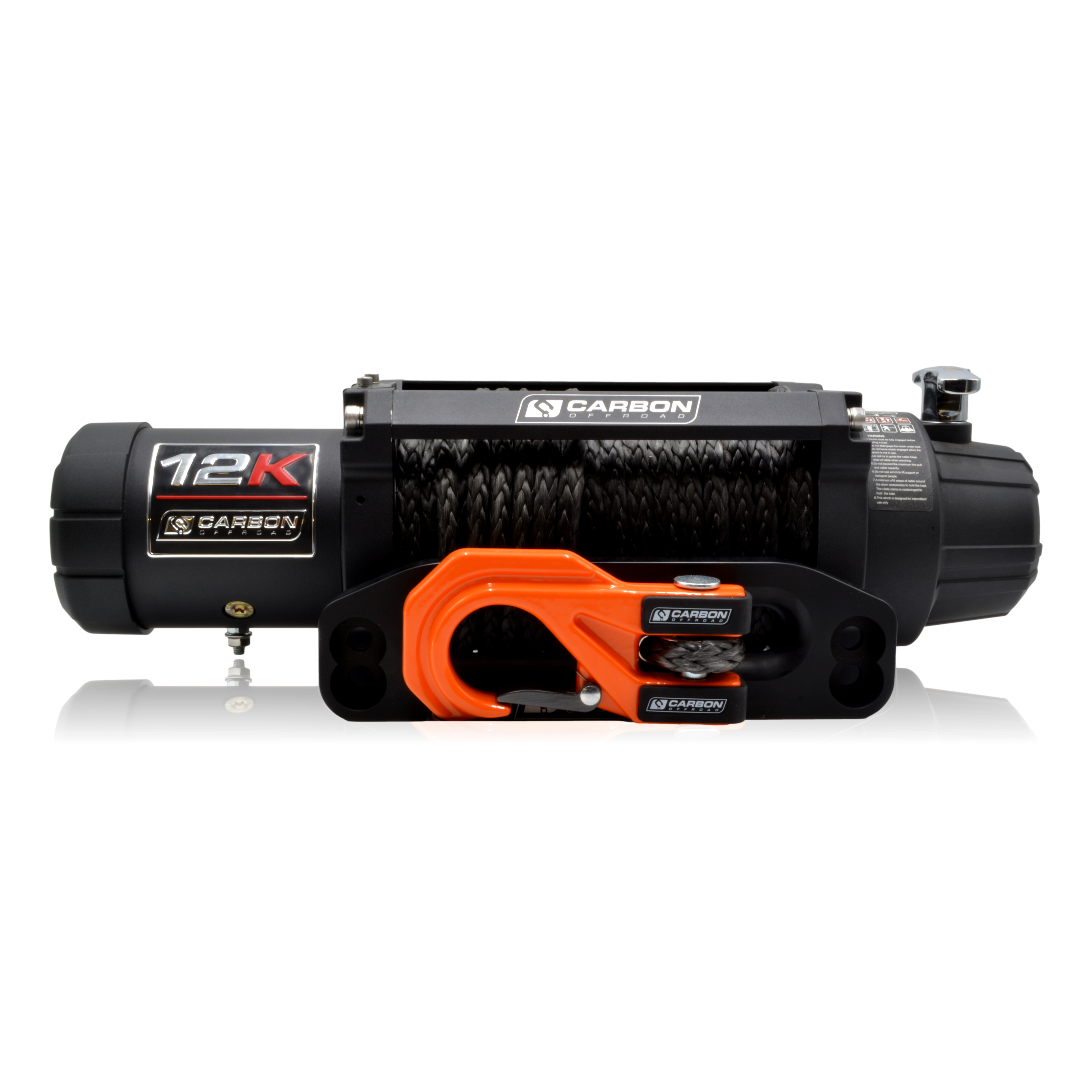 Carbon 12K V.3 12000lb Winch Orange Hook Installers Combo Deal