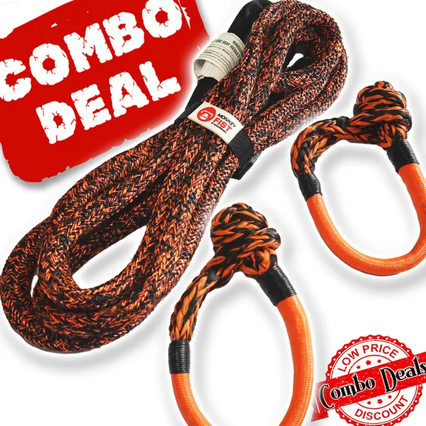 Carbon 4m 14000kg Bridle Rope and 2 x Soft Shackle Combo Deal