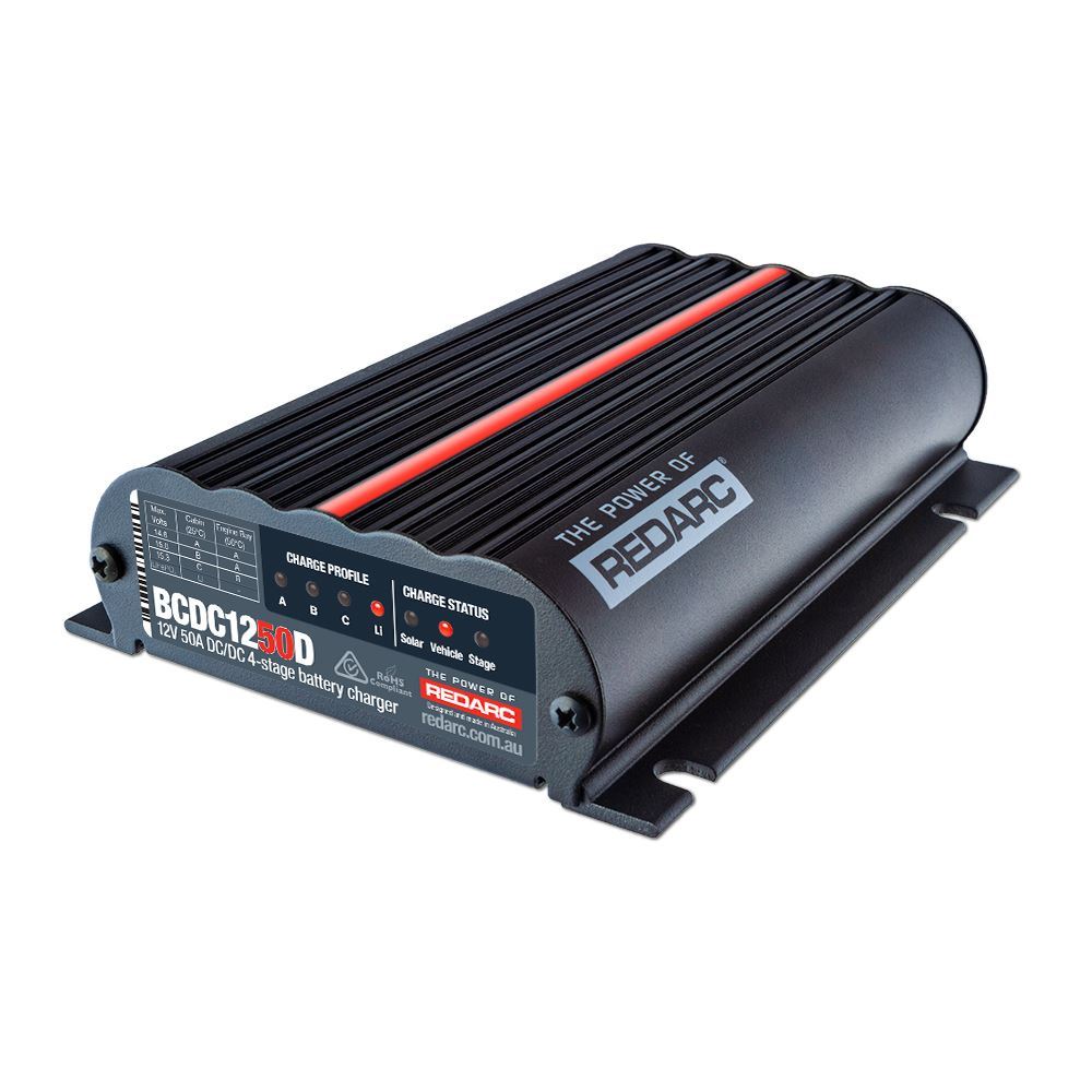 DUAL INPUT 50A IN-VEHICLE DC BATTERY CHARGER REDARC